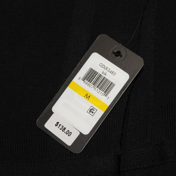 NWT Guess Los Angeles Size M Little Black Dress Bandage Bodycon GDLR3485 - Picture 14 of 14